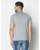 Striped Print Half Sleeves Round Neck T-shirts For Men's